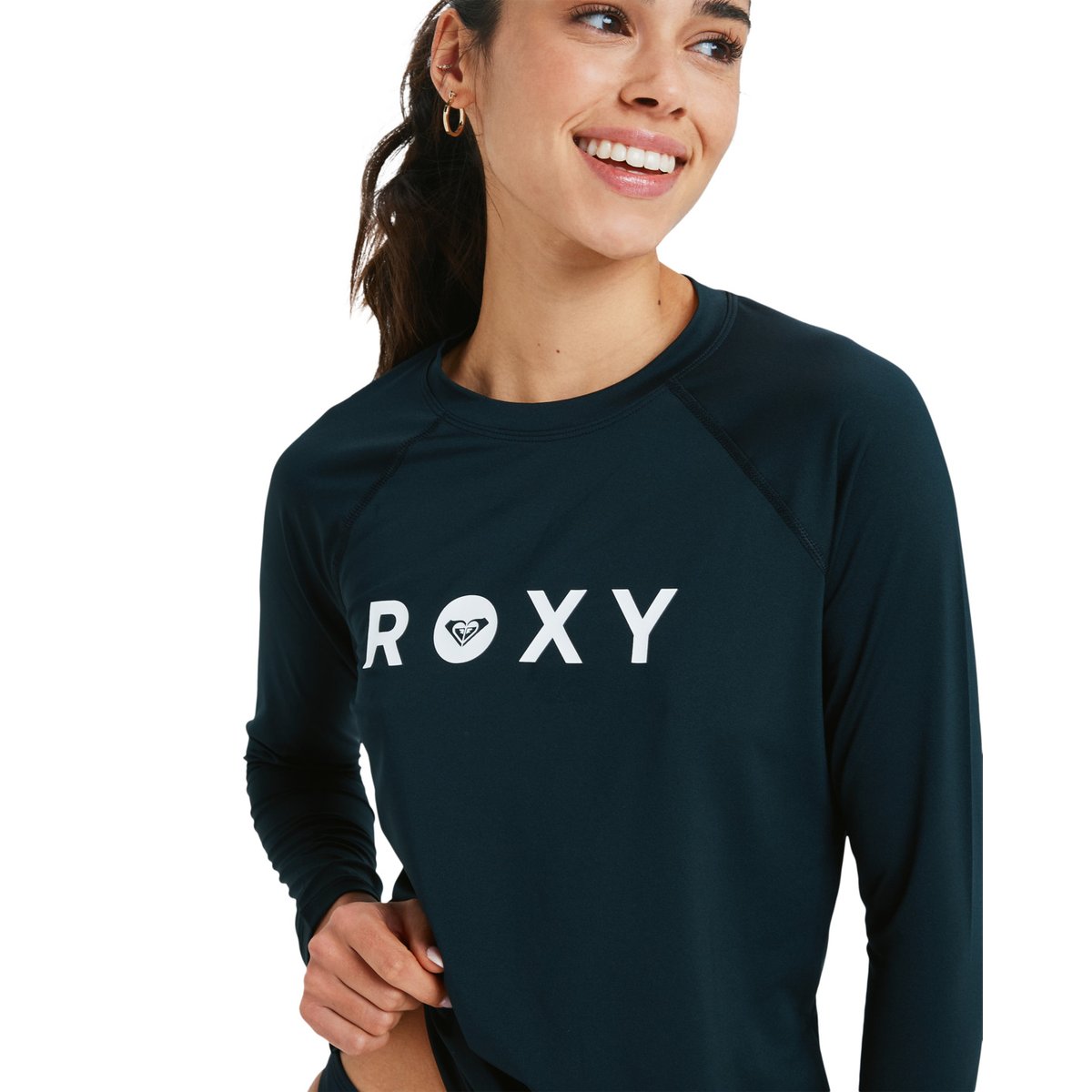Lycra manches longues ESSENTIALS. noir anthracite, ROXY