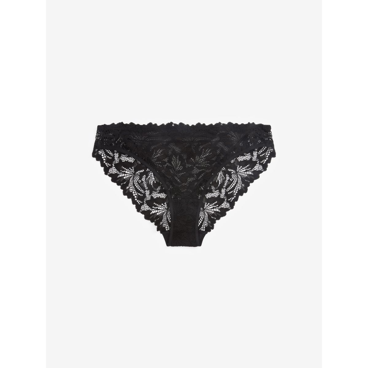 Culotte échancrée en dentelle, lot de 2 noir, NEXT