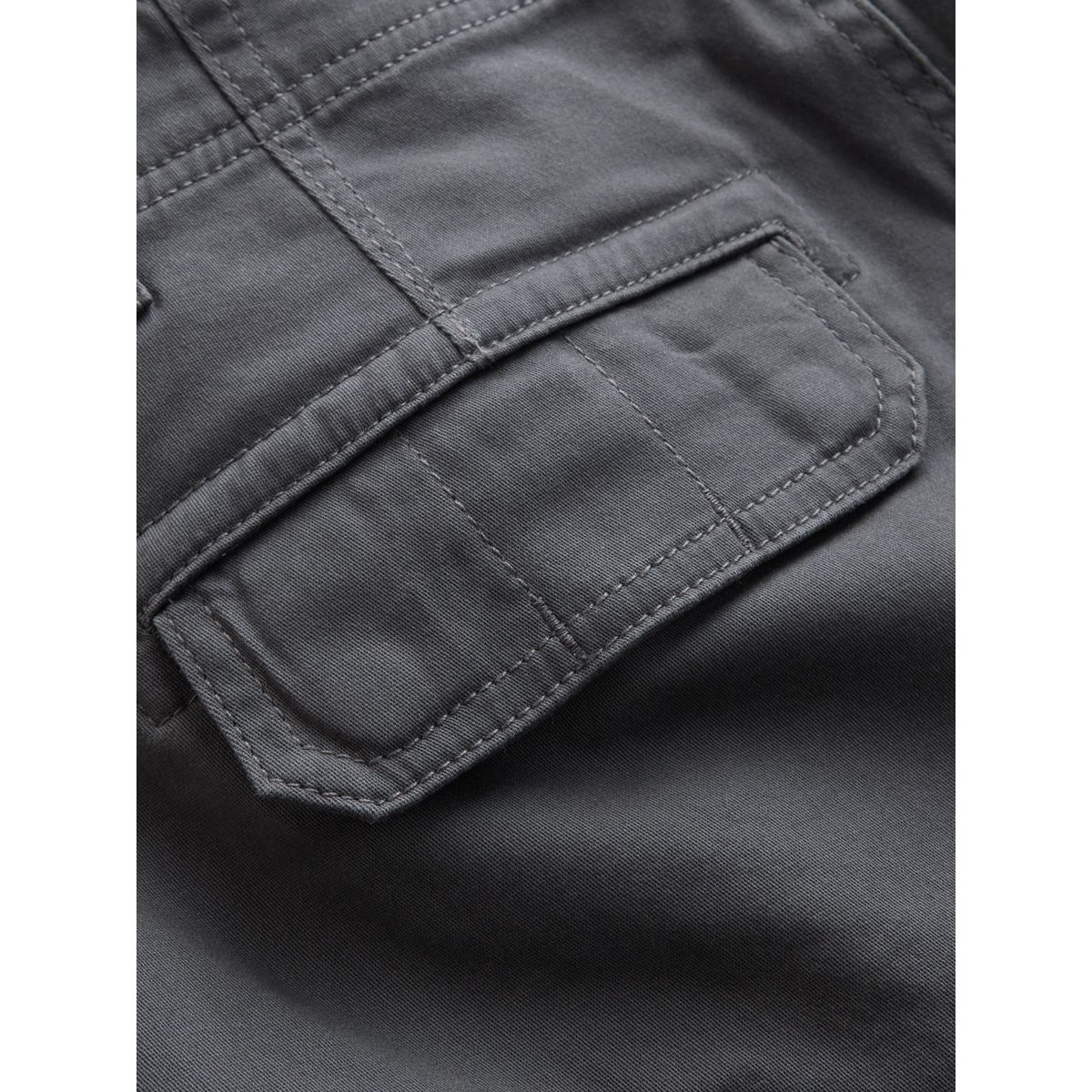 Pantalon cargo stretch en coton gris fusain, NEXT