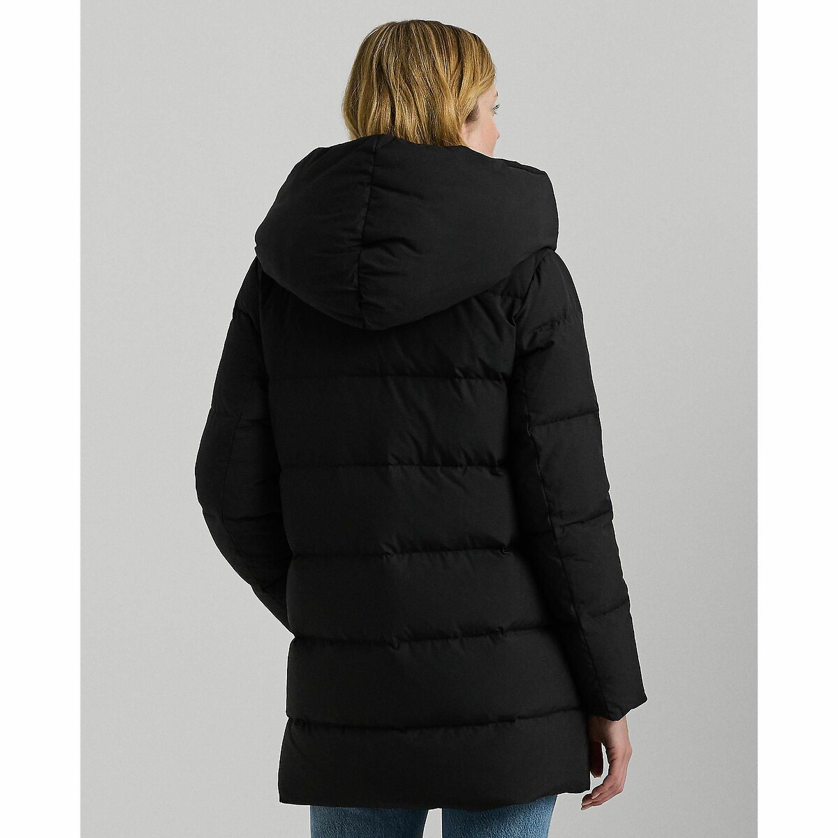 Doudoune mi longue à capuche noir, LAUREN RALPH LAUREN