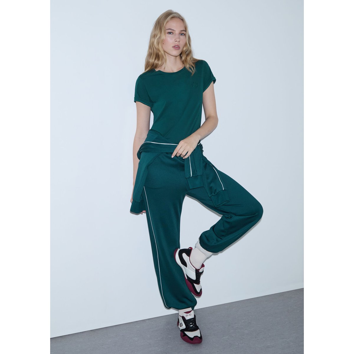 Pantalon en molleton vert, LIU JO
