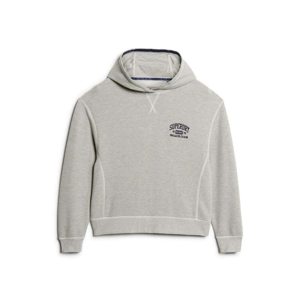 Sweat à capuche Athletic Essentials gris chiné, SUPERDRY