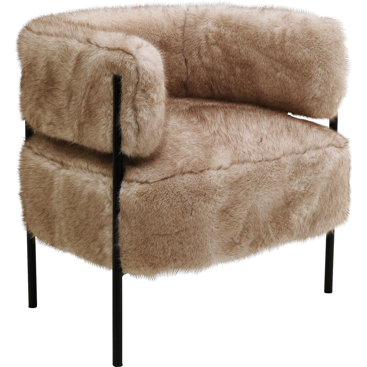 Fauteuil Lilja Soft marron, KARE DESIGN