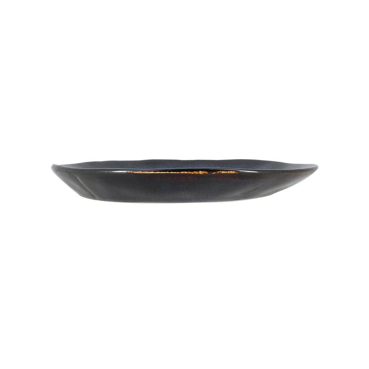 Lot de 6 assiettes à dessert en grès 21cm, COSTA bleu, OGO LIVING