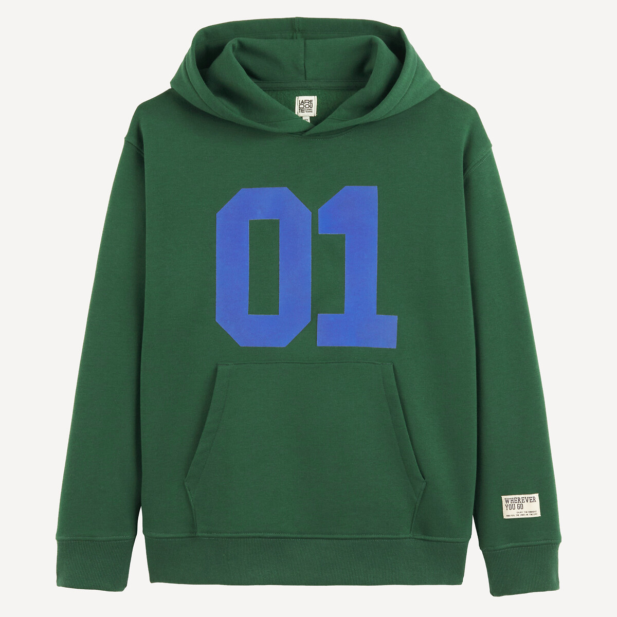Sweatshirt mit Kapuze grün, LA REDOUTE COLLECTIONS