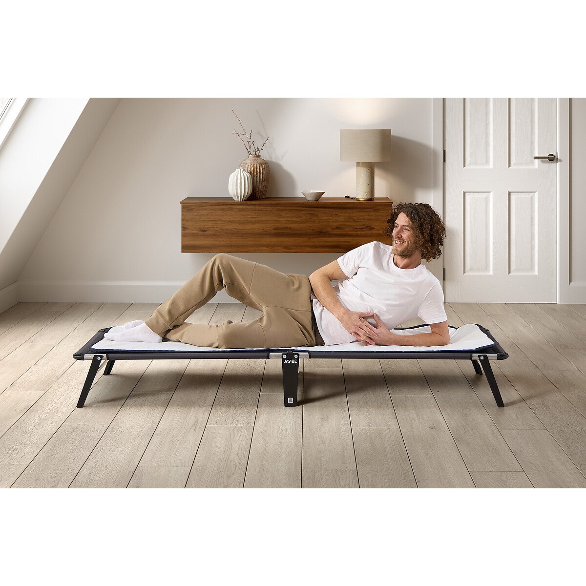 Jay-Be® Lite Folding Bed with e-Fibre Insulator Pad black, JAY-BE