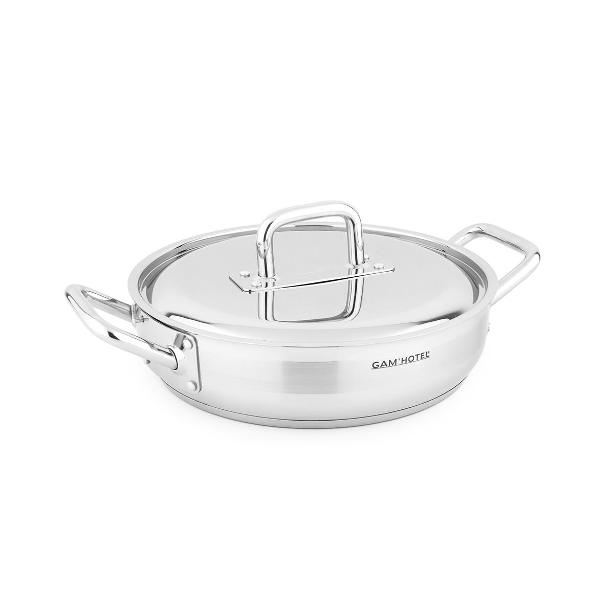 Sautoir inox - 36cm induction couleur unique, GAM HOTEL