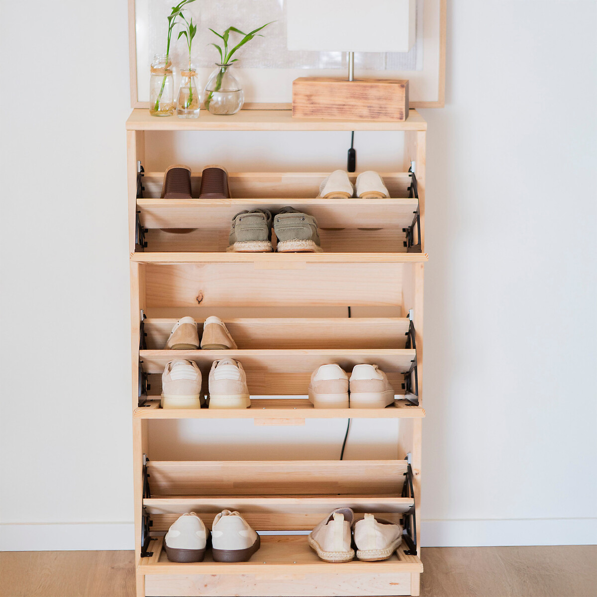 Armoire à chaussures - Natura + bois clair, EUROPE & NATURE 