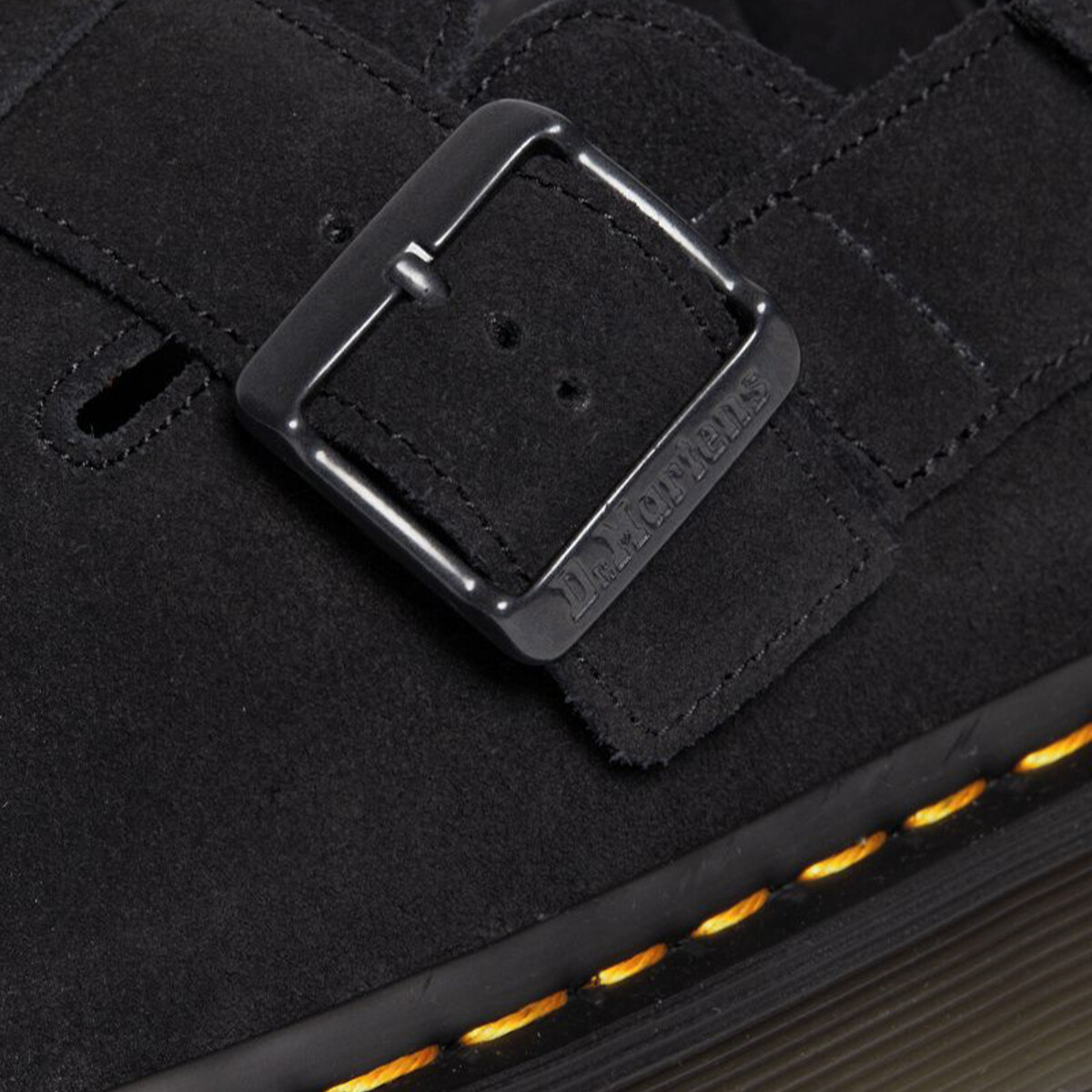 Gesloten muiltjes Jorge II in suèdeleer zwart, DR. MARTENS