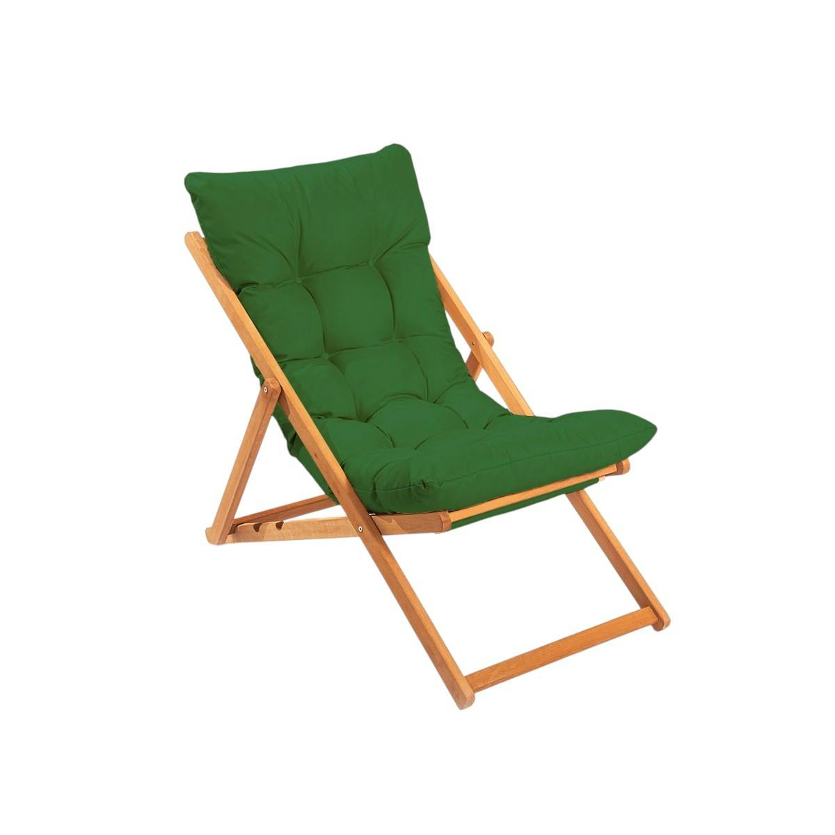Chilienne confort 3 positions - pliante SORA vert, PIER IMPORT
