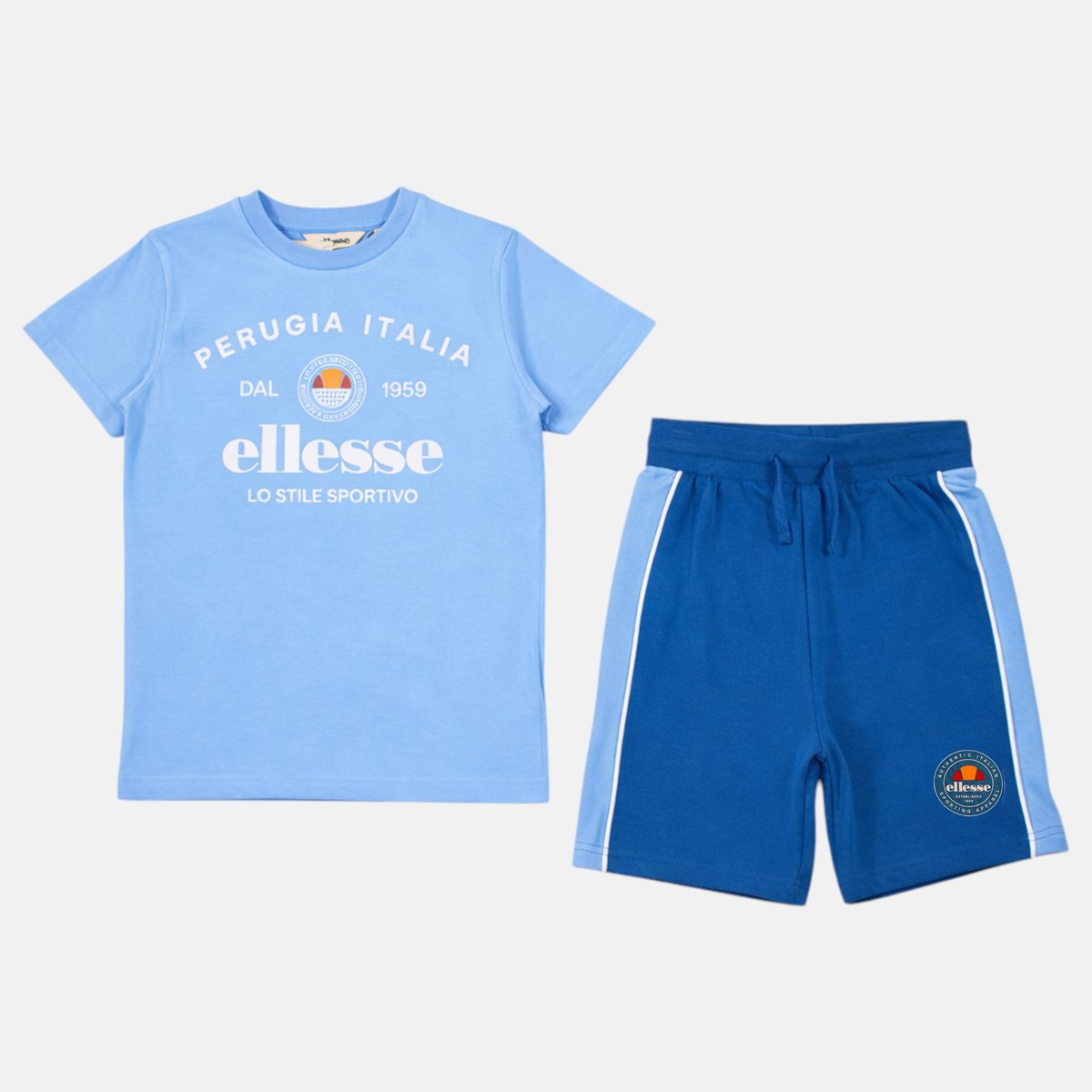 Lot de 2 t-shirts manches courtes et short SUMMER CAMP bleu roi, ELLESSE