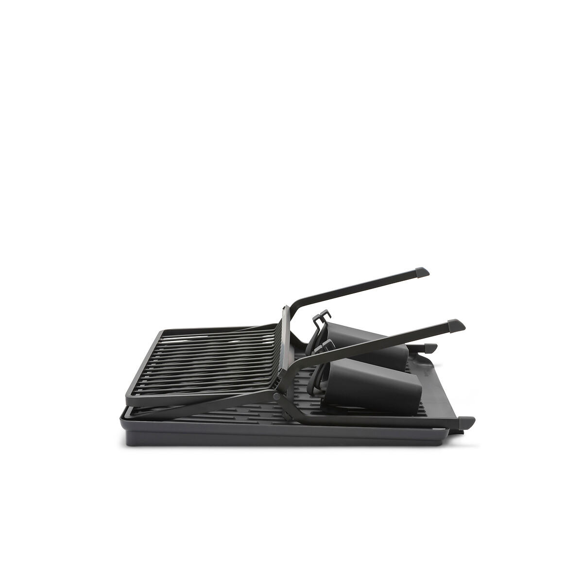 Foldable Dish Rack, Large dark grey, BRABANTIA