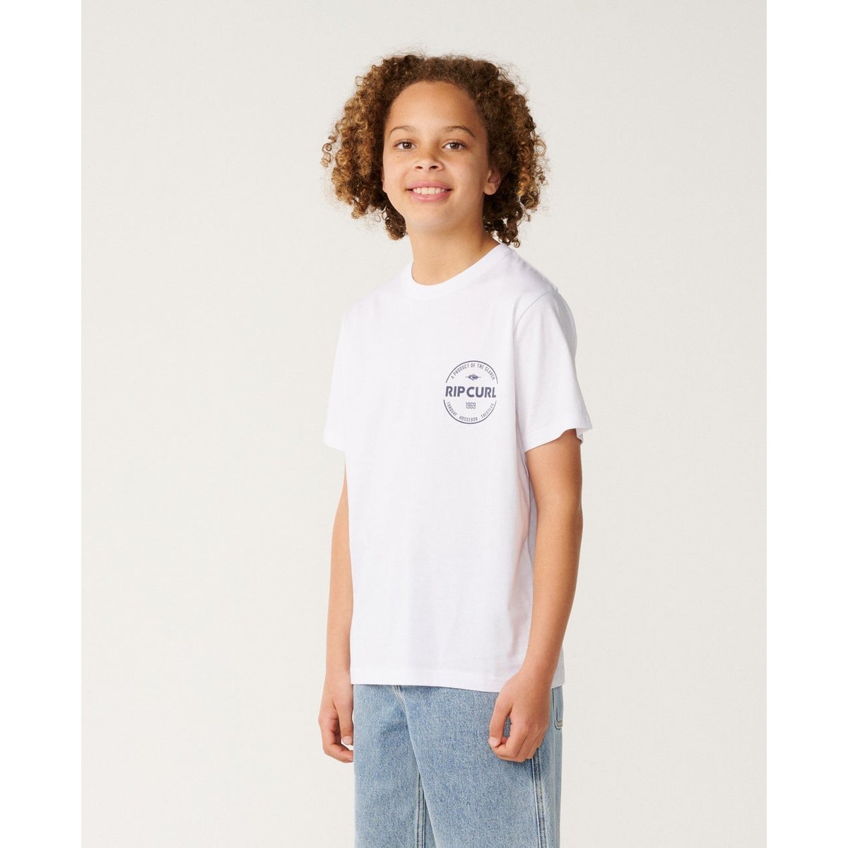 T-shirt enfant STAPLE blanc, RIP CURL