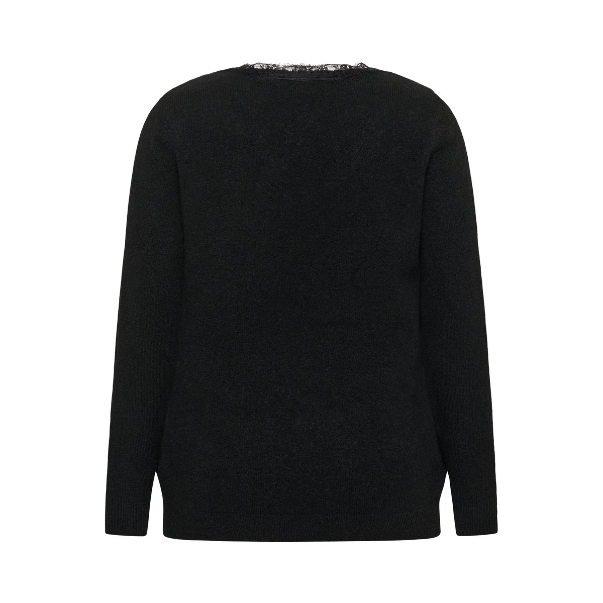 Pullover tricoté noir meteorite, KAFFE CURVE