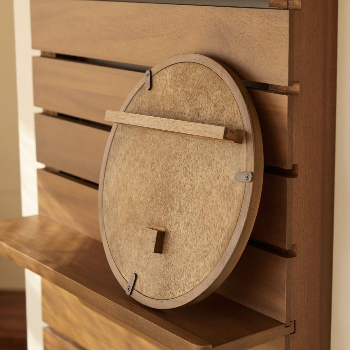 Miroir en Acajou massif, ARTHUR marron, TIKAMOON