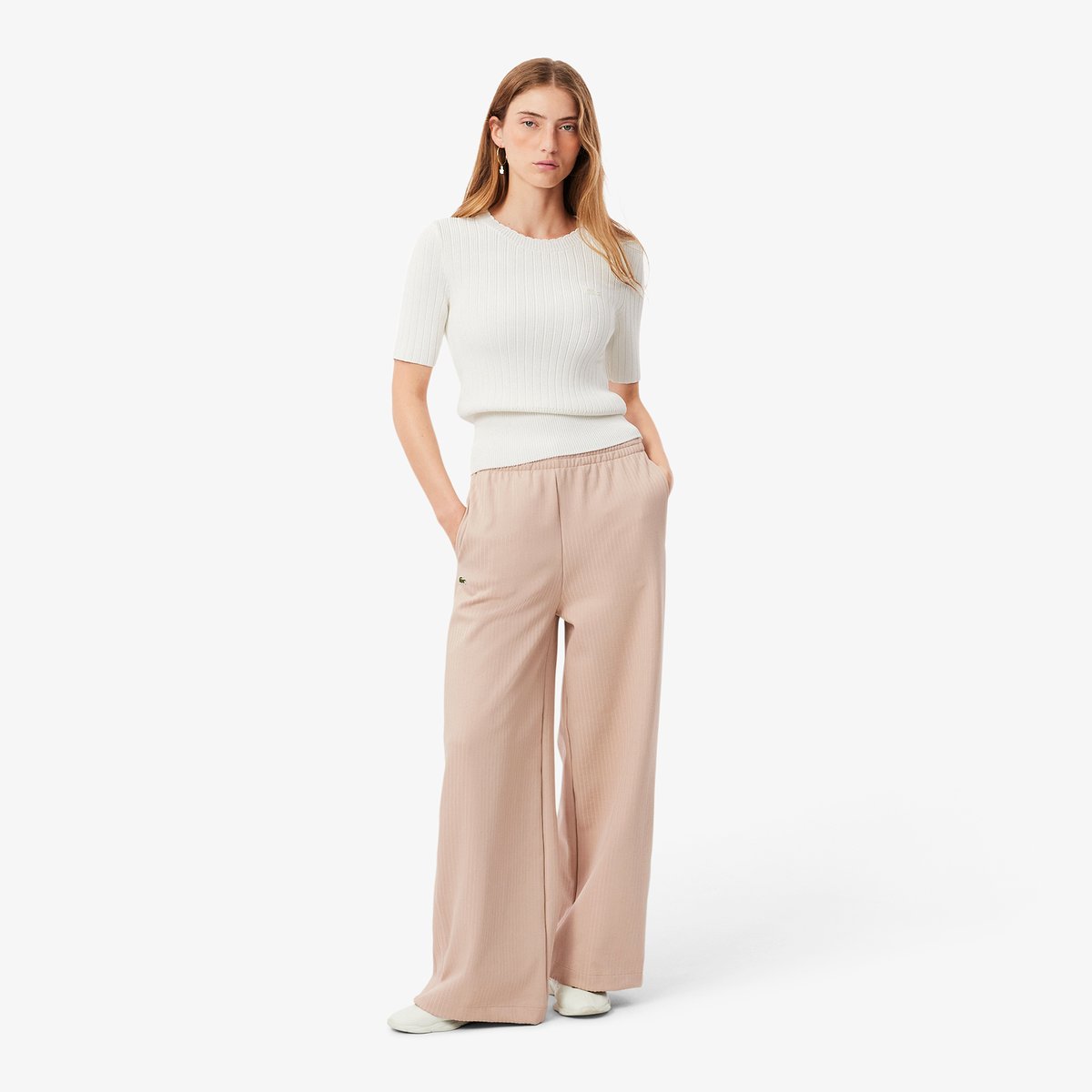 Pantalon de survêtement fabriqué en France beige-s69, LACOSTE