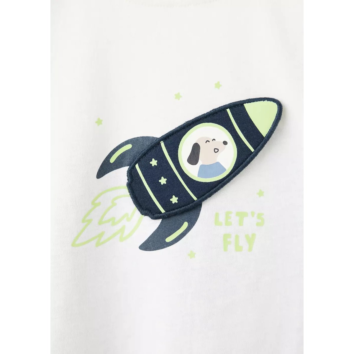 Pyjama long imprimé espace bleu marine foncé, MANGO BABY