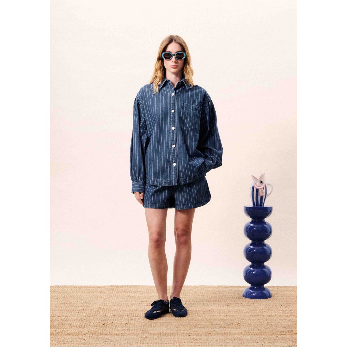 Short CHICAMIA bleu jean, FRNCH