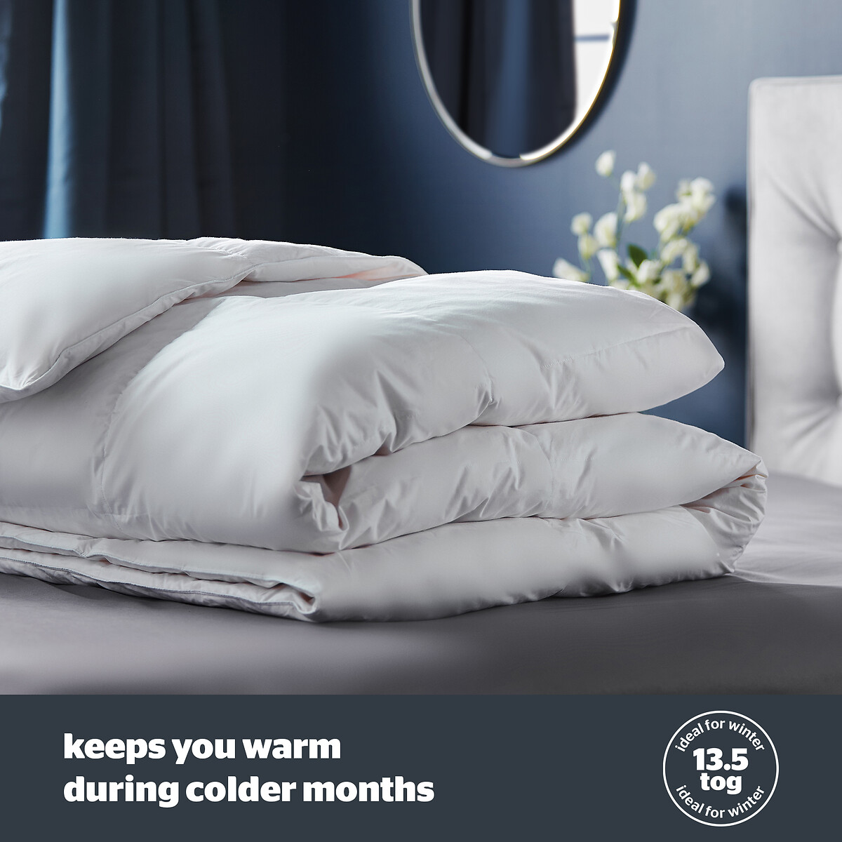 Duck Feather And Down 13.5 Tog Anti Allergy Duvet white, SILENTNIGHT
