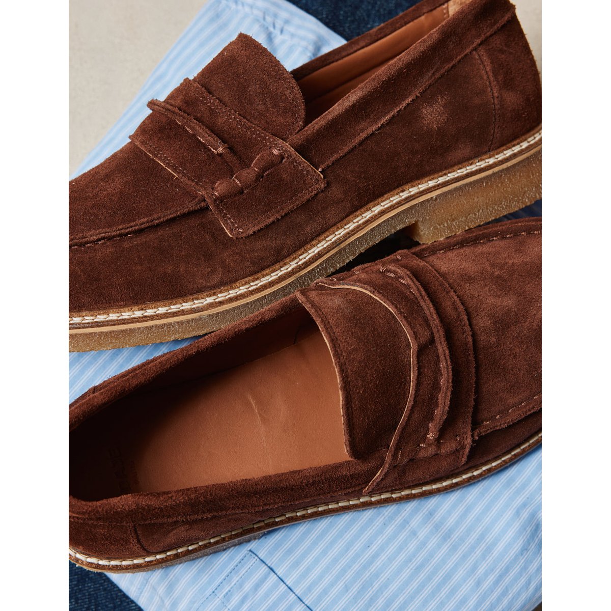 Mocassins IRVIN suède marron, ODAJE