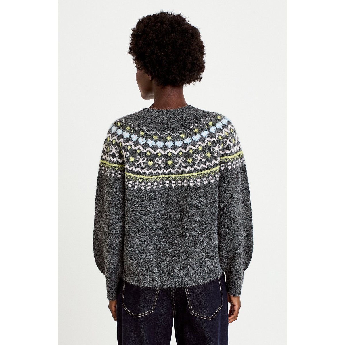Gilet manches longues gris foncé, CACHE CACHE
