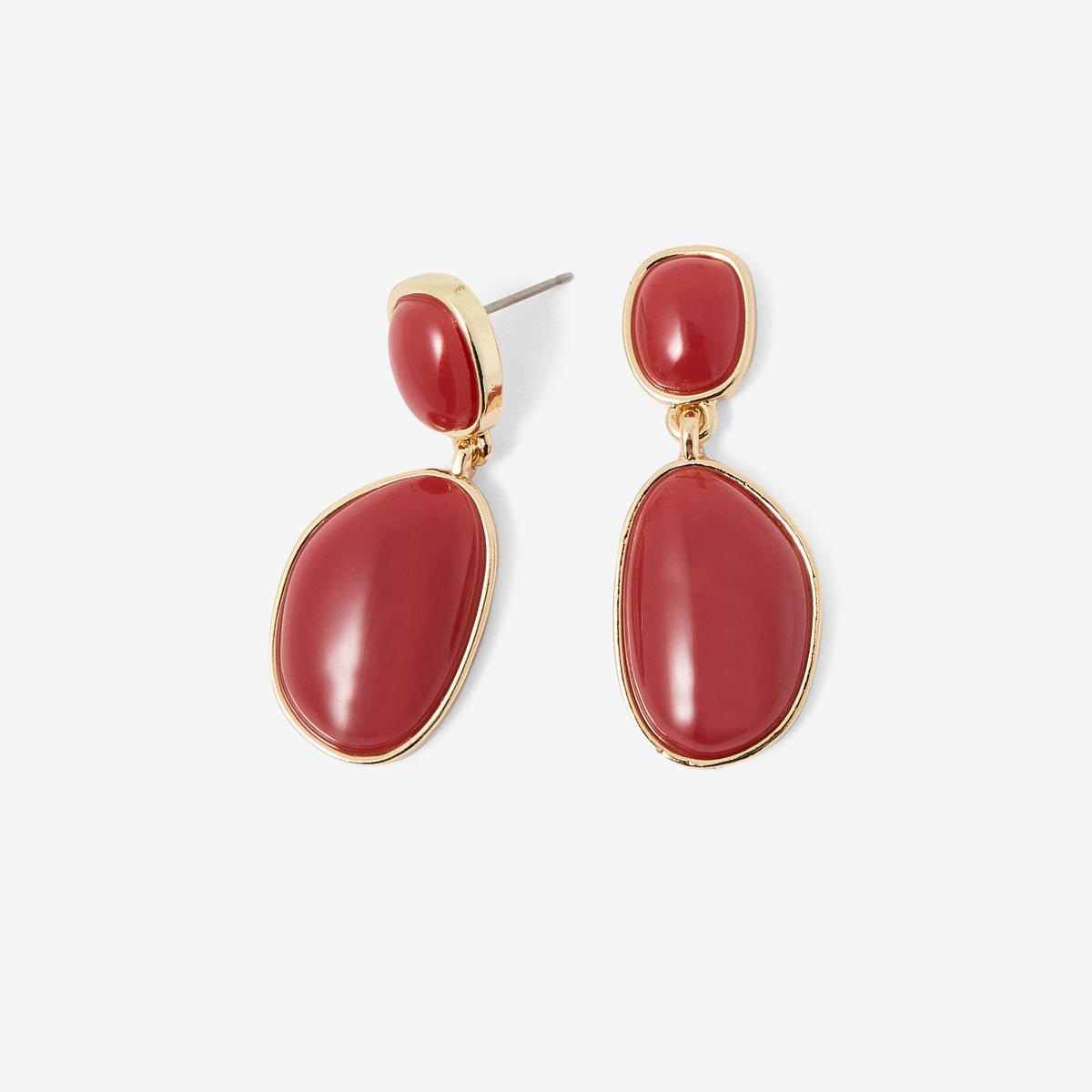 Boucles d'oreilles pendantes bordeaux bordeaux, BALABOOSTE