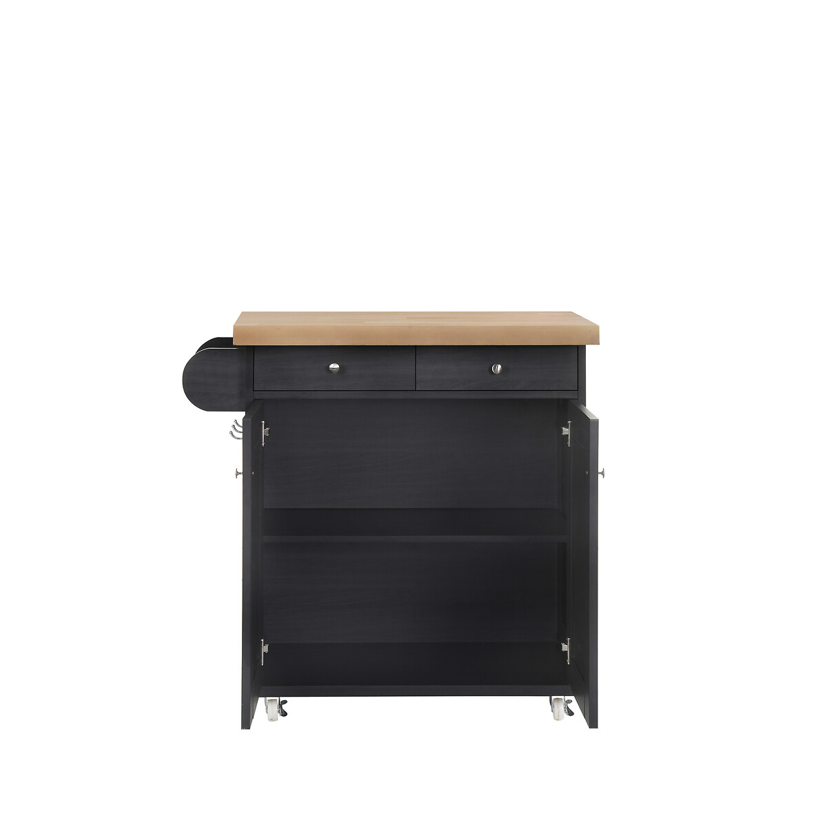 Portable Kitchen Island black, SO'HOME