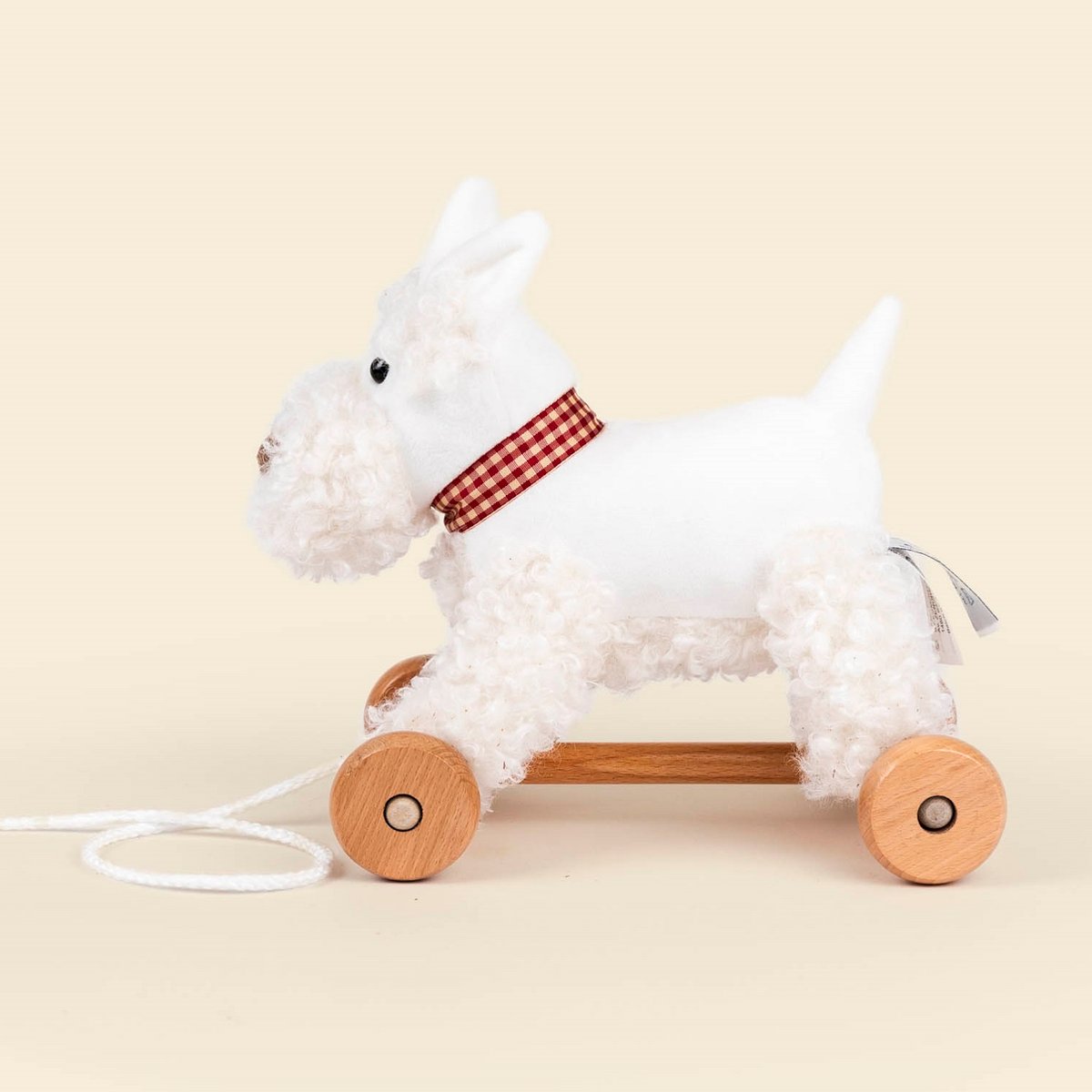 Lola le chien à tirer blanc, EGMONT TOYS