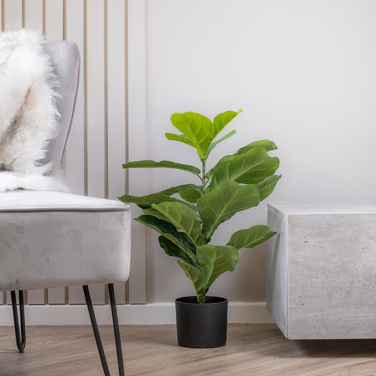 70cm Real Touch Fiddleleaf Fig green, SO'HOME