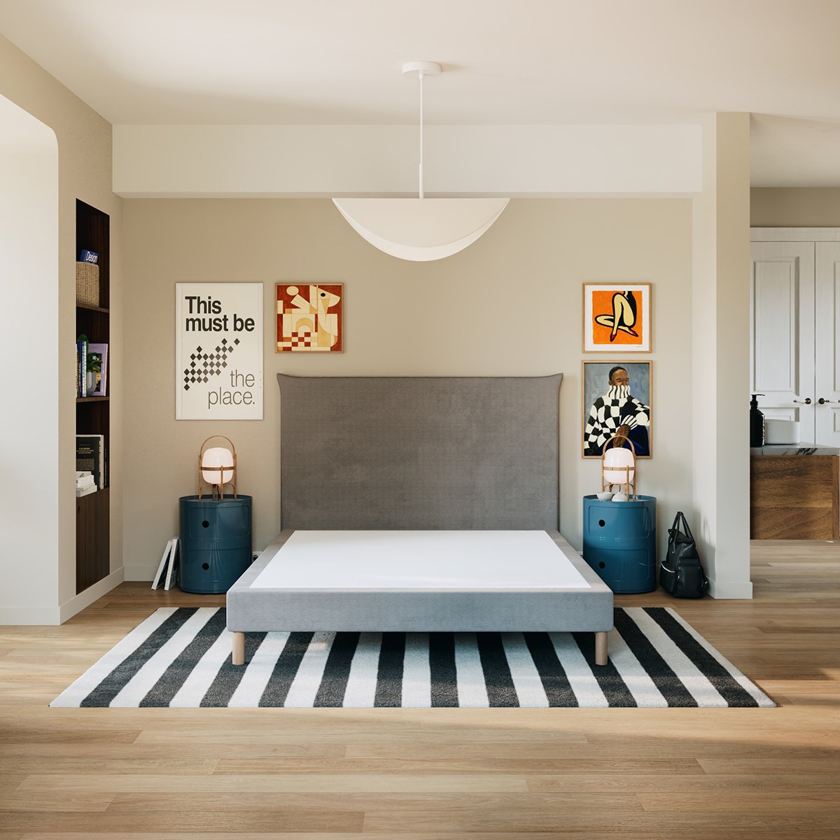 Lit Design gris, SLOME