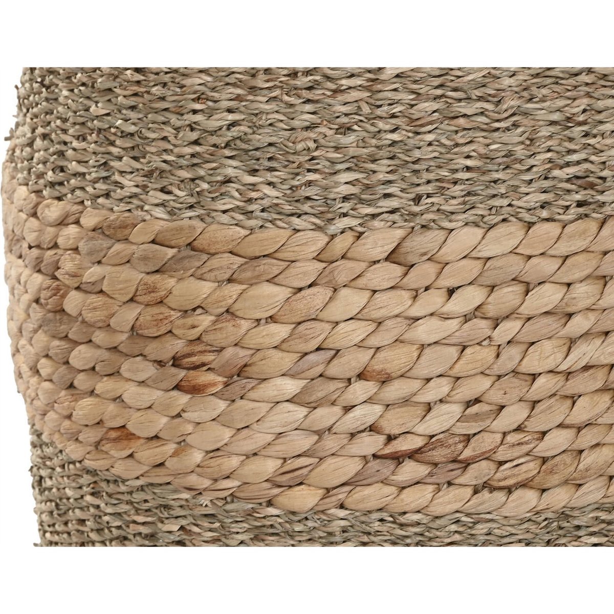 Panier rond en jacinthe d'eau tressée naturel jacinthe d'eau tressée, RECOLLECTION