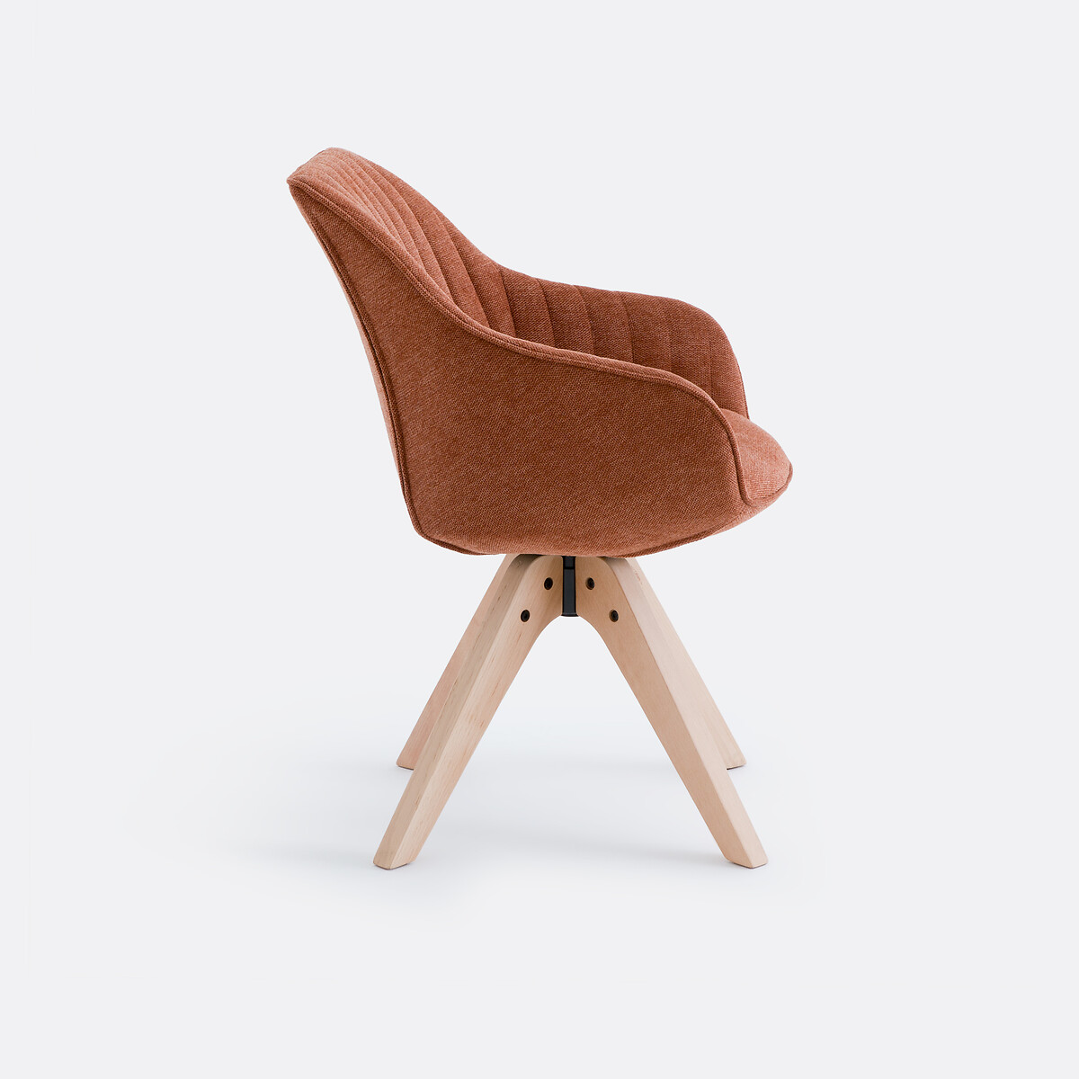 Draaibare bureaustoel Jimeo terracotta , LA REDOUTE INTERIEURS