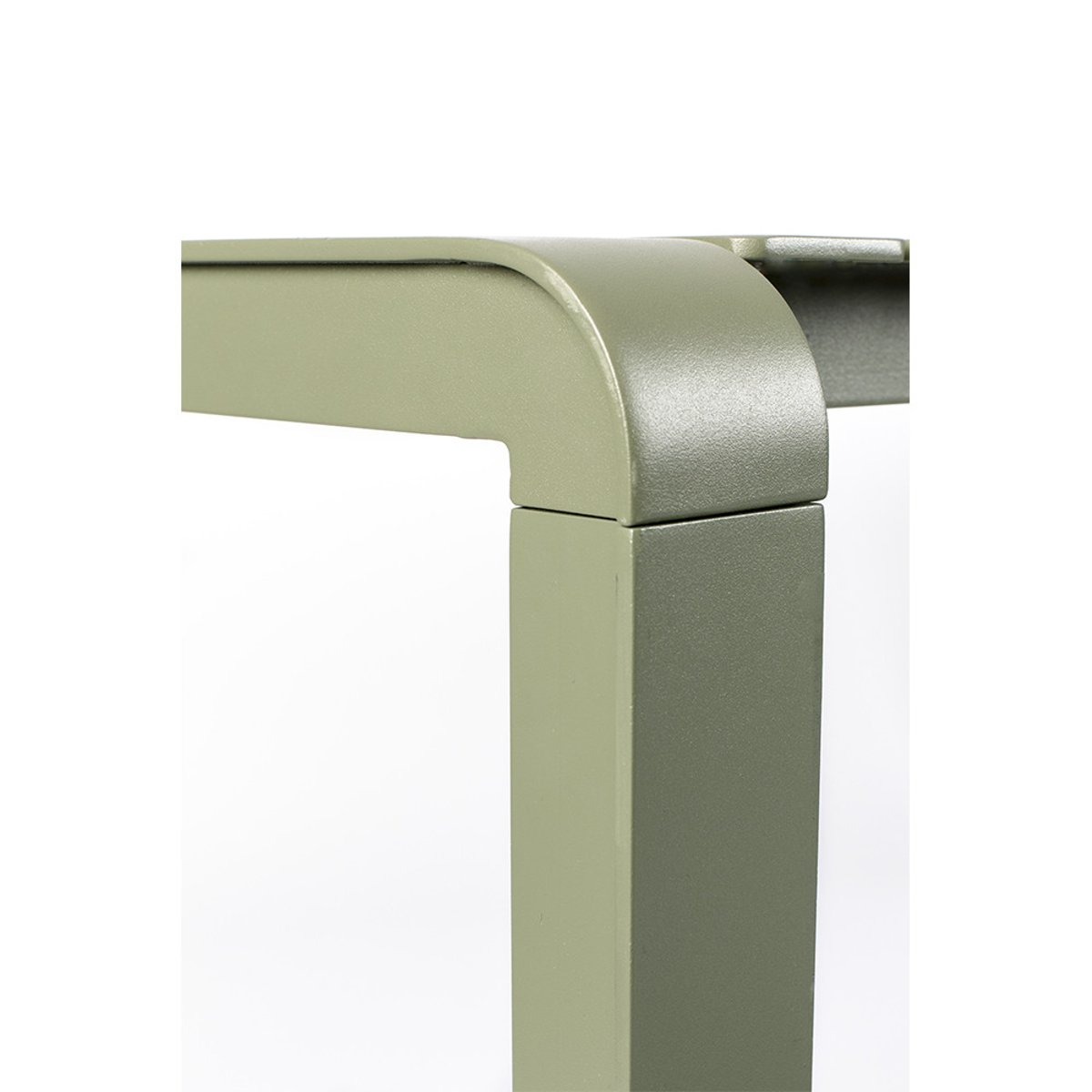 Table de jardin en métal 214x97cm- VONDEL vert de gris, ZUIVER