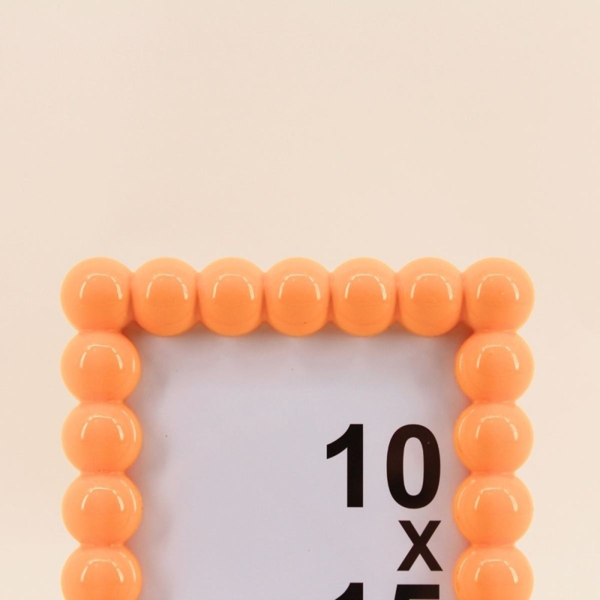 Cadre photo boules 10x15cm orange, ORNAMI