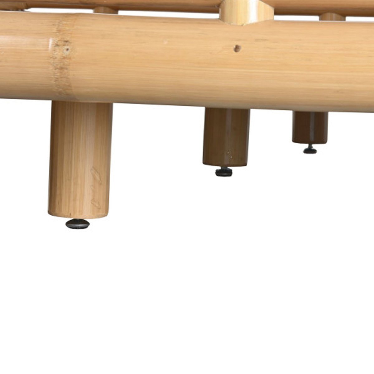 Lit king size exotique en bambou et rotin 202.5x250x74cm bois, WADIGA