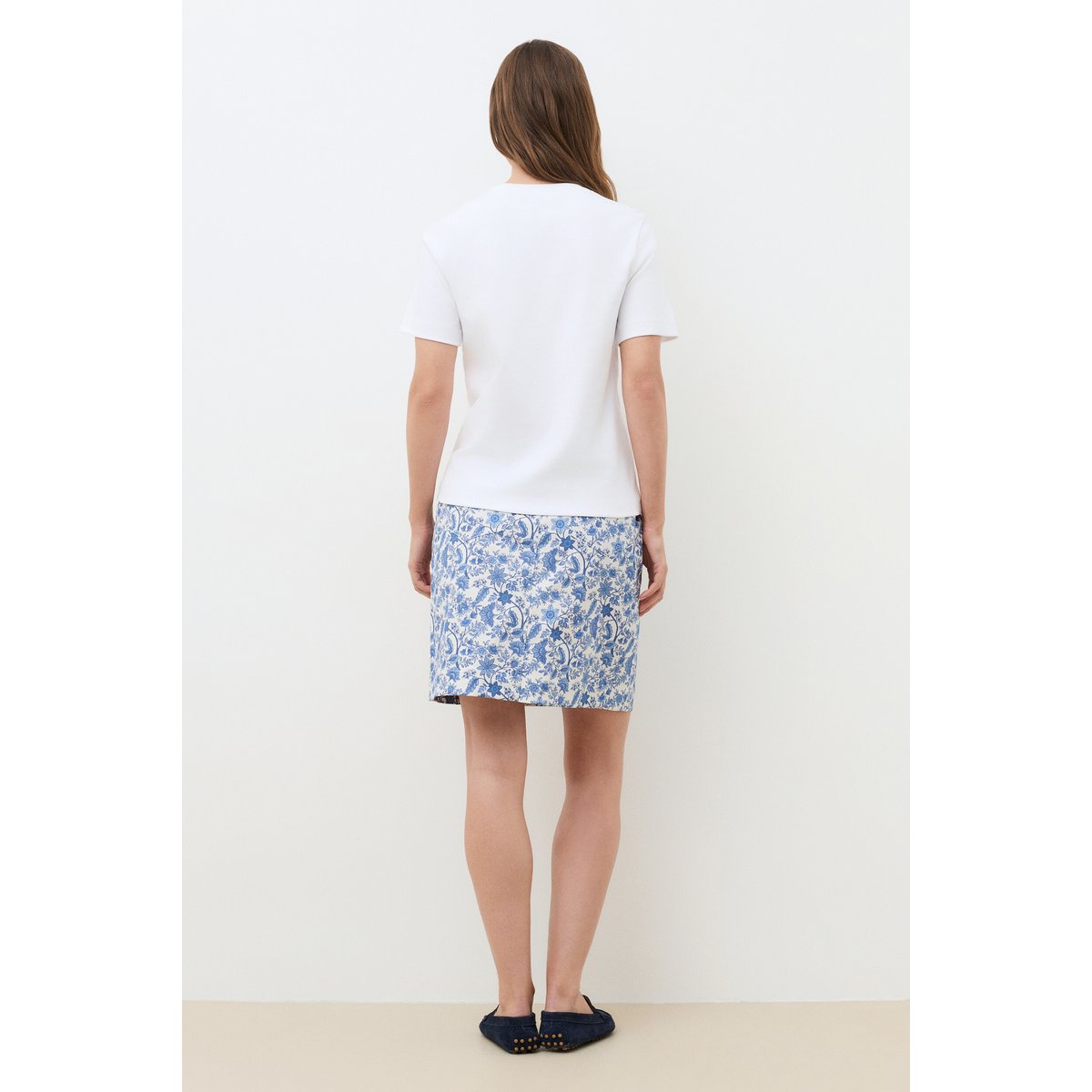 T-shirt droit col rond coton THUGO blanc, CAROLL