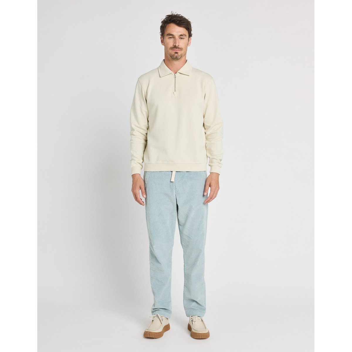 PANTALON LOOSE VELOURS CLOUD bleu clair, PULLIN