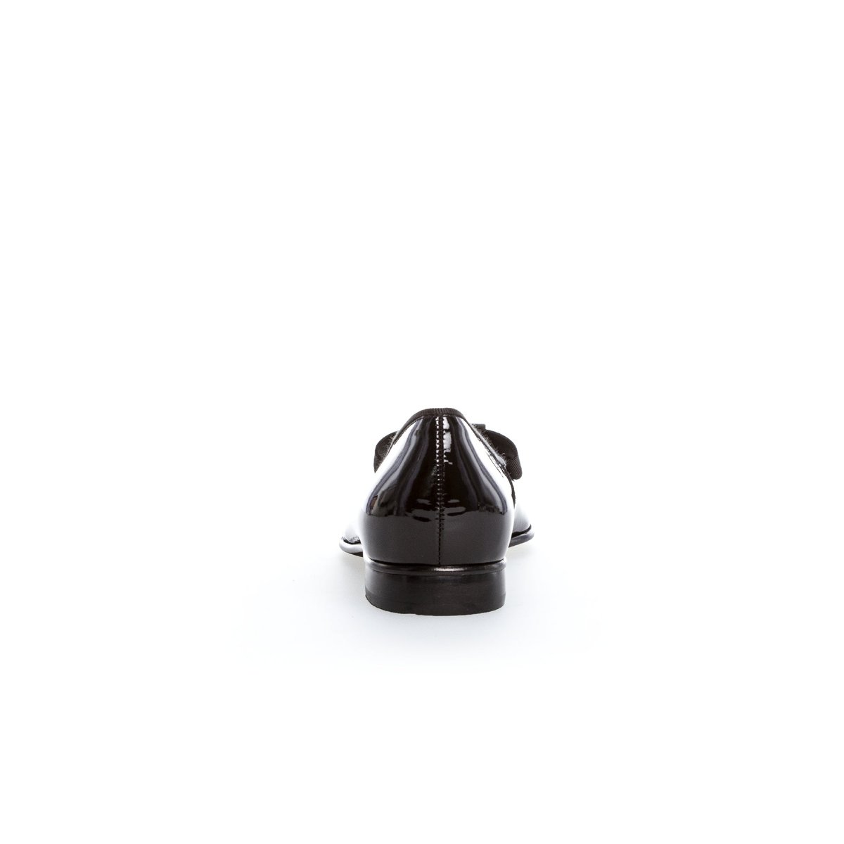Ballerines en cuir à talon décroché noir vernis, GABOR