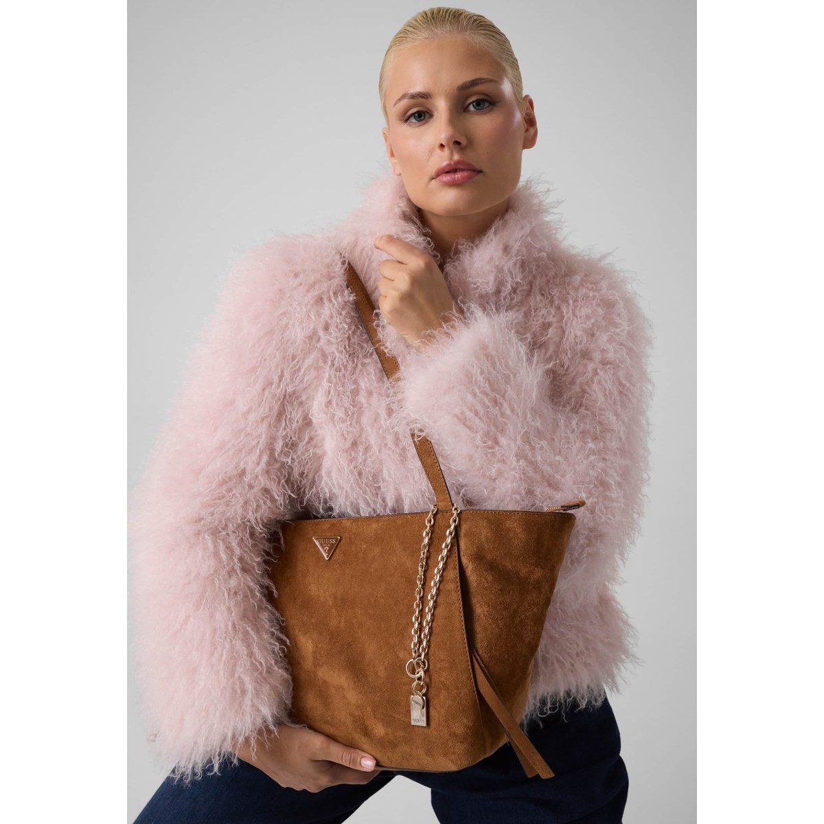 Sac Tote Devon marron, GUESS