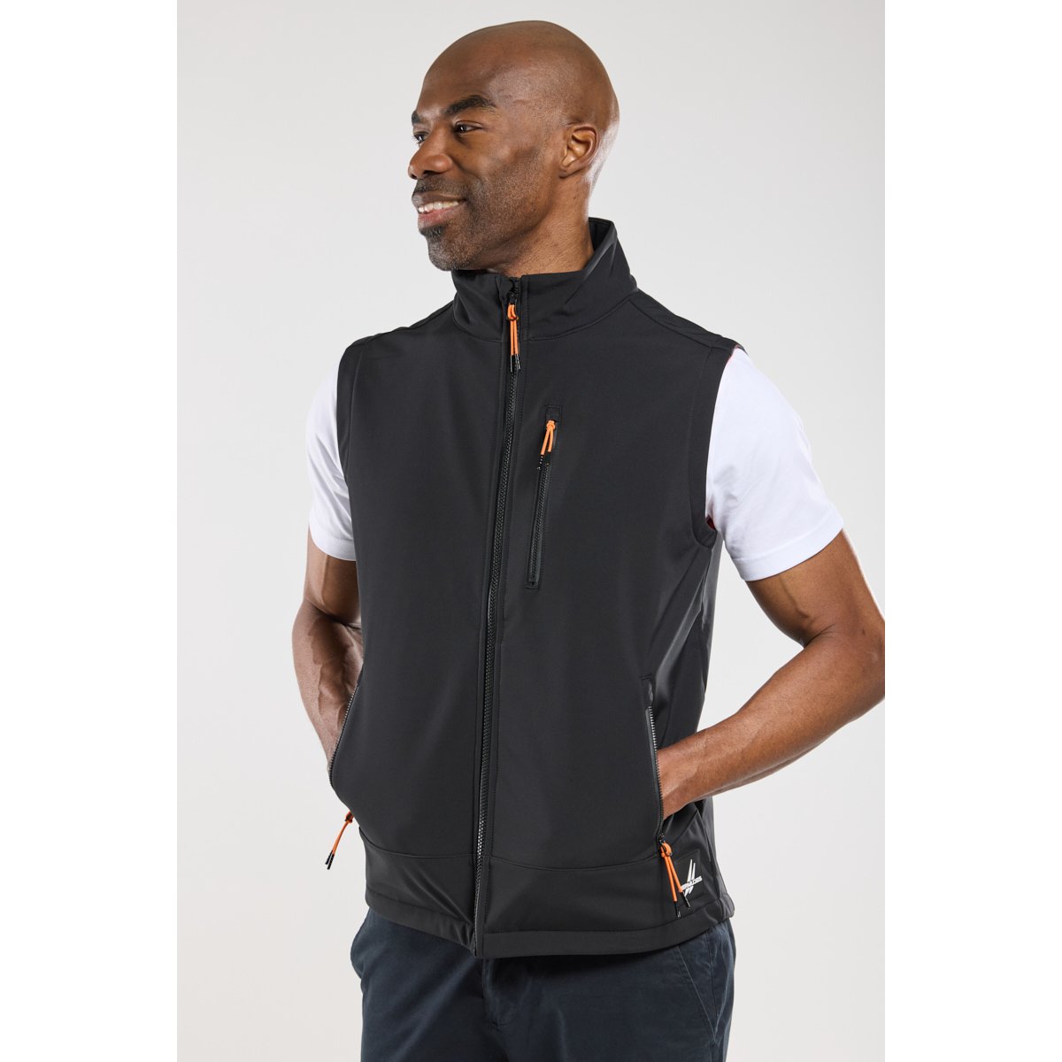 Veste softshell sans manche SEASALT noir, BERMUDES