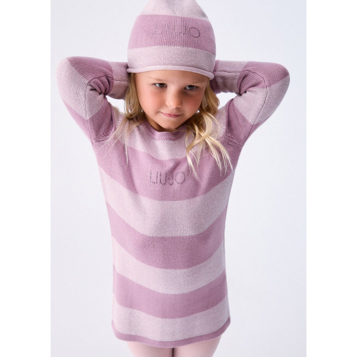 Chapeau en maille rose, LIU JO
