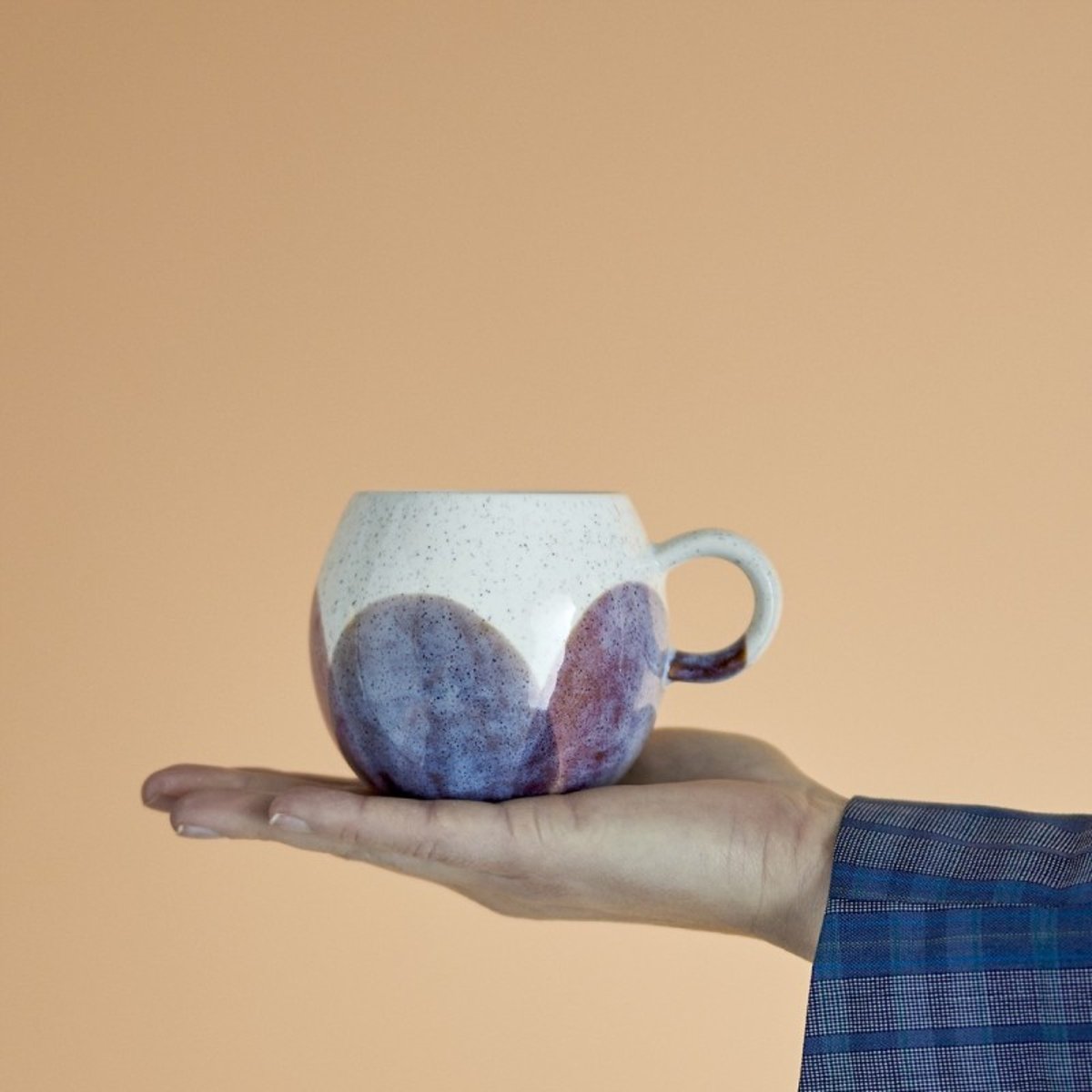 Tasse ronde grès couleur PAULA multicolore, BLOOMINGVILLE