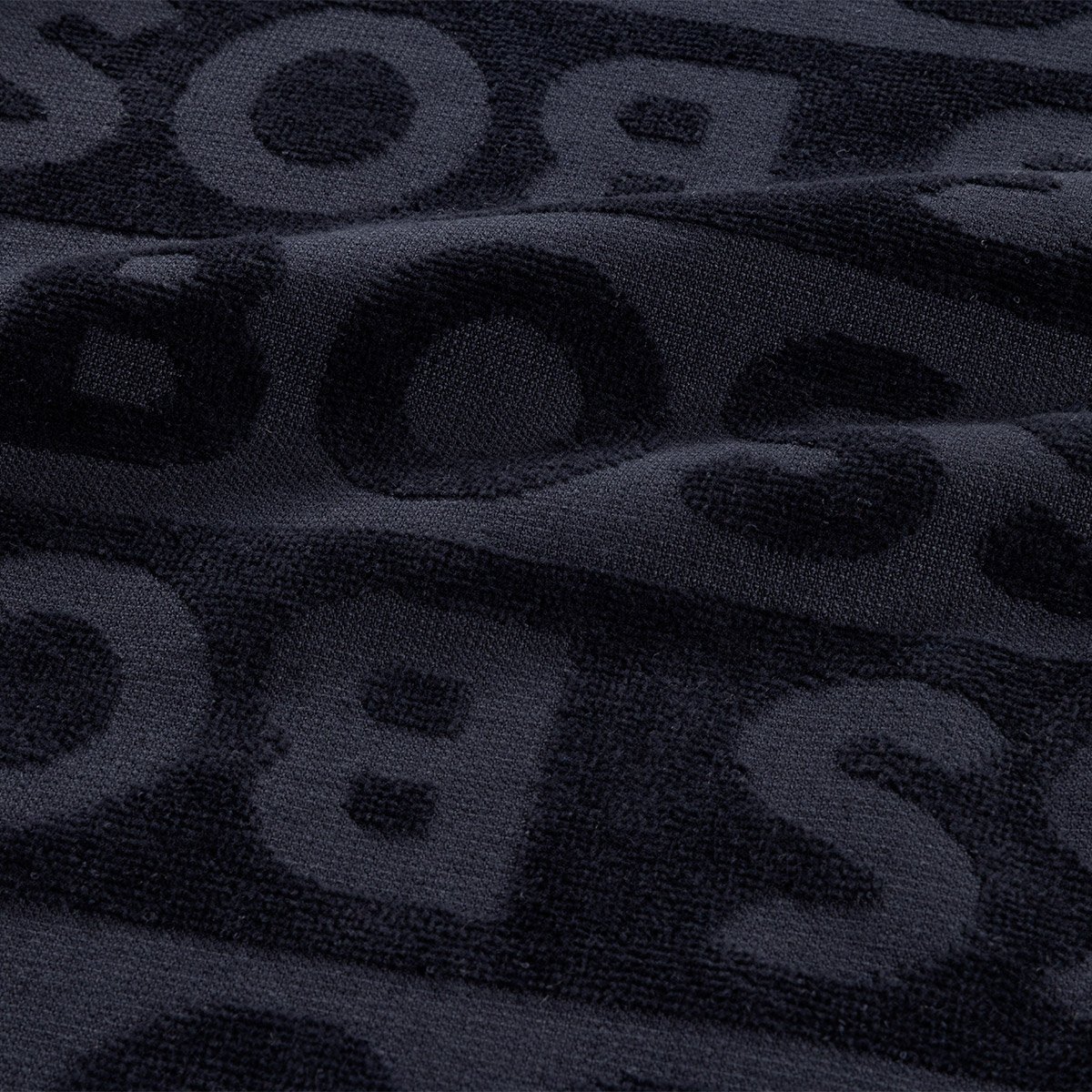 Serviette de plage en velours,FONT black, BOSS HOME