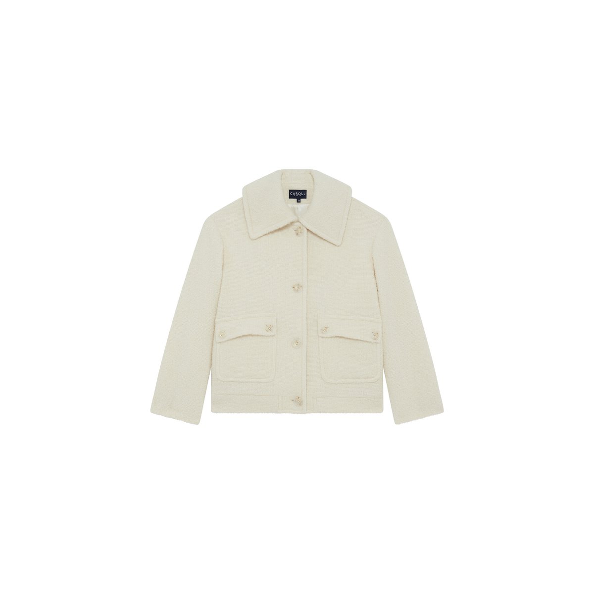 Manteau Giro ecru, CAROLL