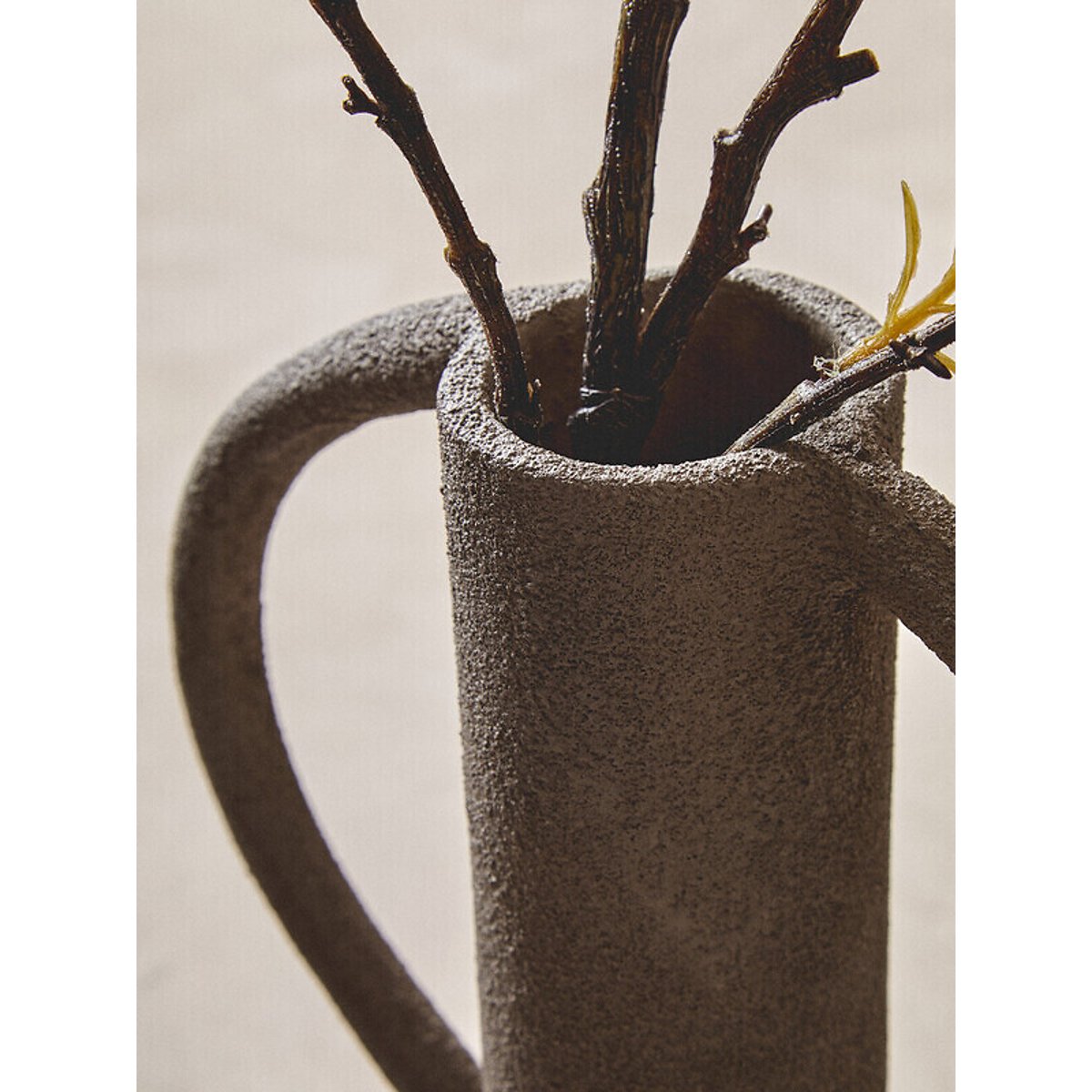 28cm Deriva Small Textured Vase in Grey grey, FIFTY FIVE SOUTH