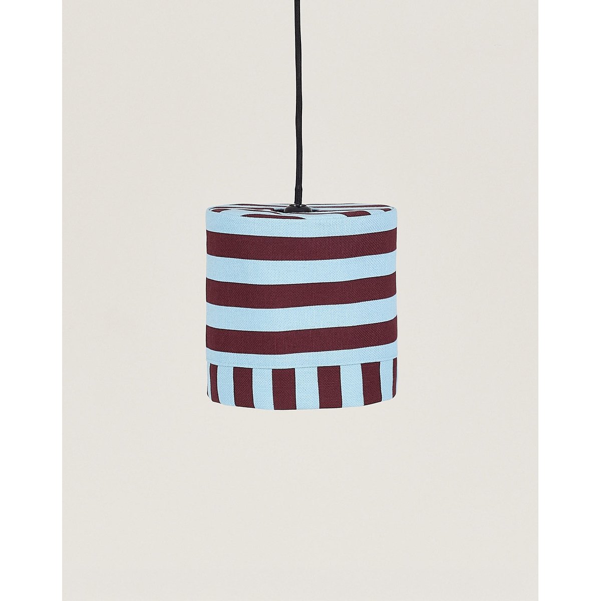 Abat-jour pour suspension 20 cm Linda burgundy blue stripes, NOBODINOZ