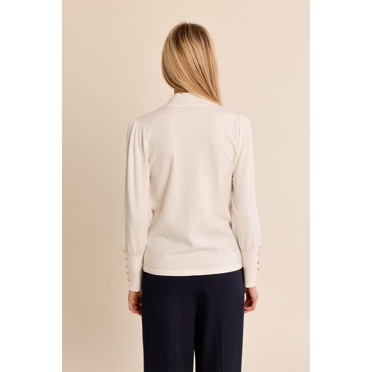Pull décolleté fantaisie offwhite, MOLLY BRACKEN