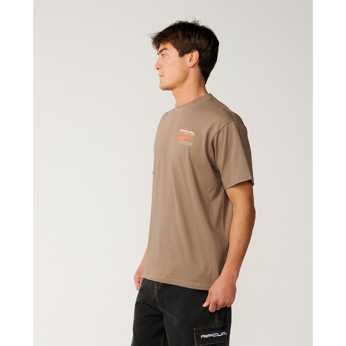 T-shirt Loose SEARCH SERIES Journey Man walnut, RIP CURL