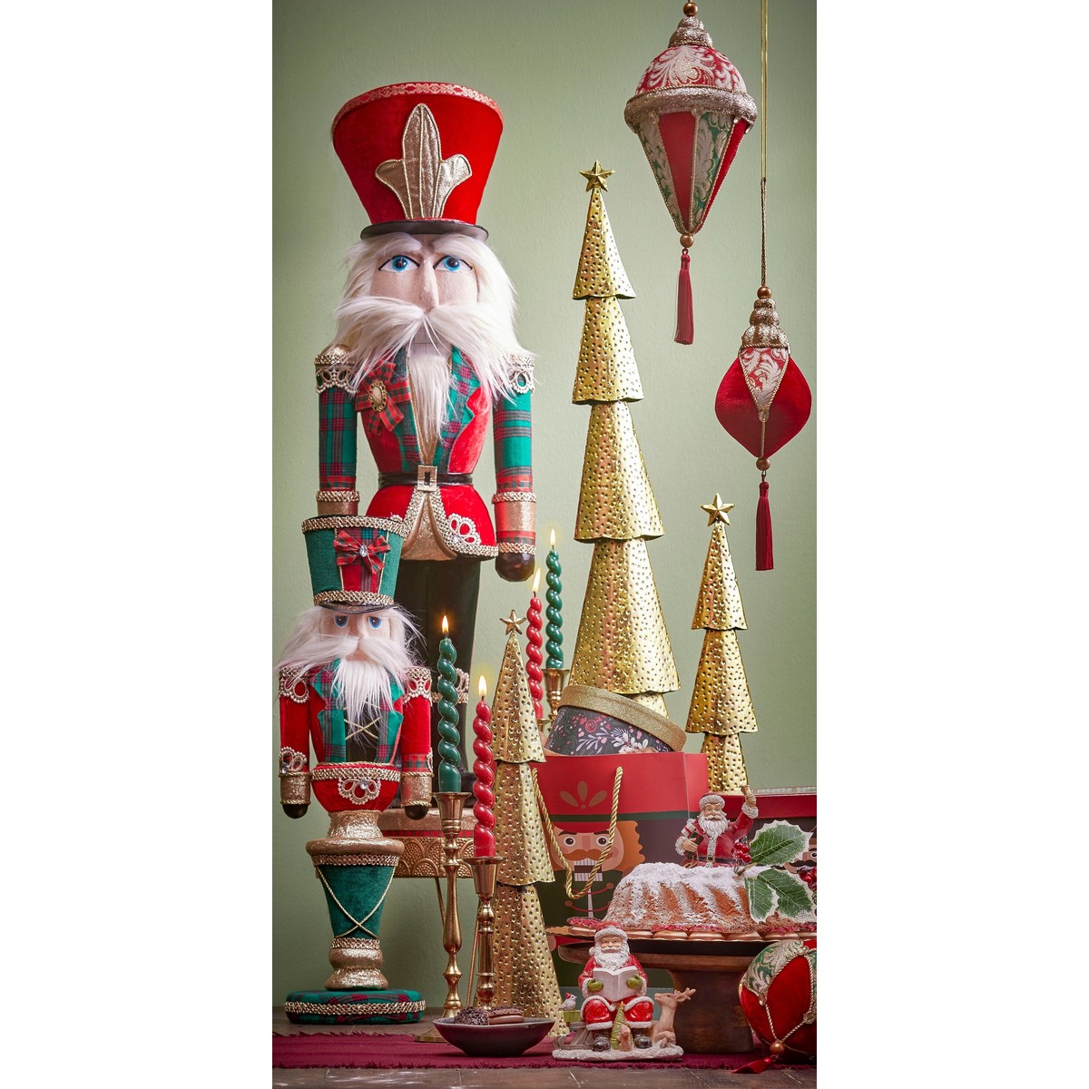 Sapin de Noël décoratif or, HOUSE OF SEASONS