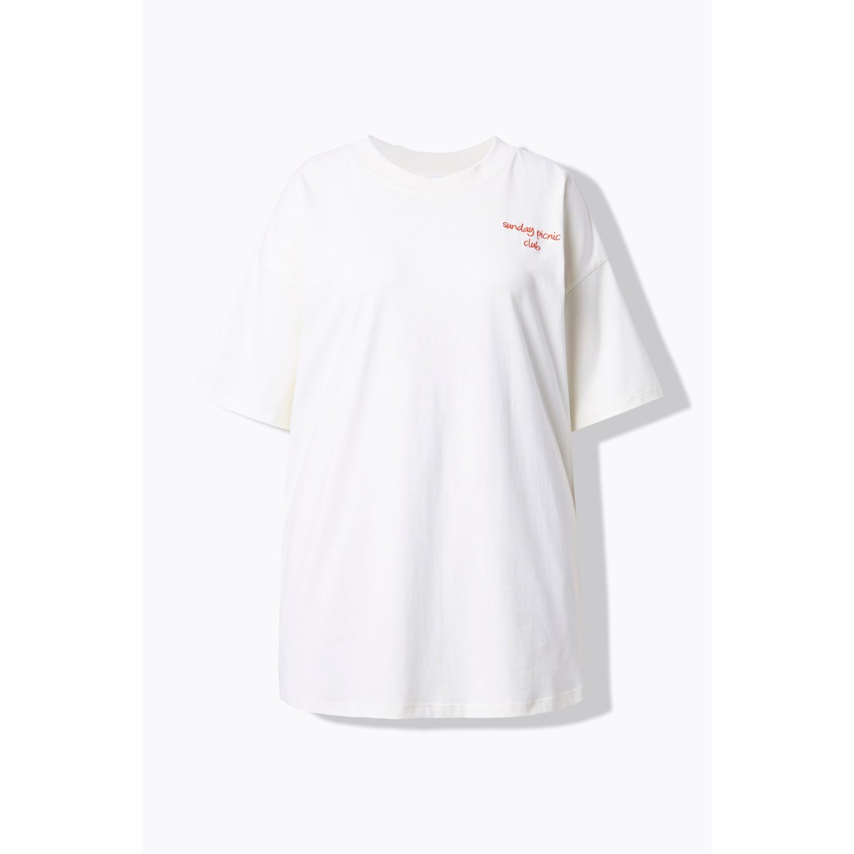 T-shirt oversize, imprimé Picnic dans le dos blanc cassé, STUDIO UNTOLD